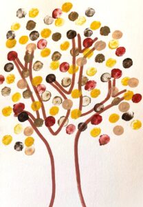 Tree in dots - challenge example from Helen Brady