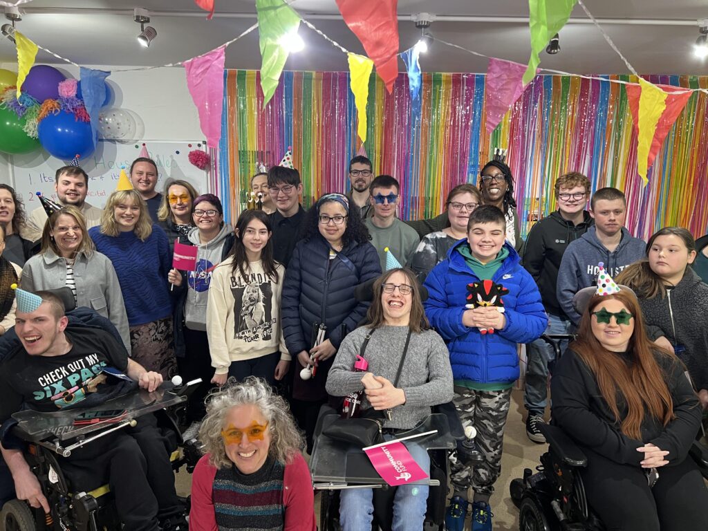 Group shot of Pioneers and Wiltshire CIL Staff and the WCIL Get Excited (Jan 2025) Event.